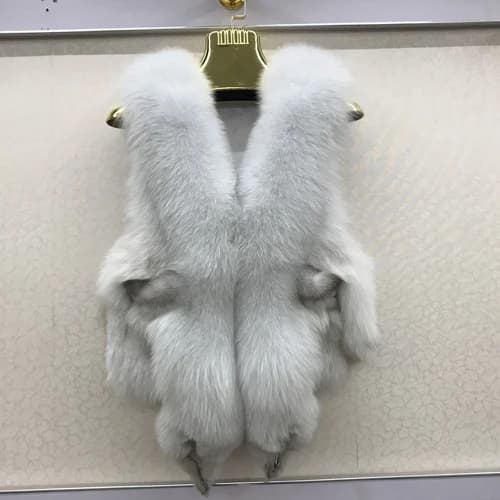 Veste en fourrure de renard véritable 100% pour femmes, fourrure de renard naturelle douce, veste sa