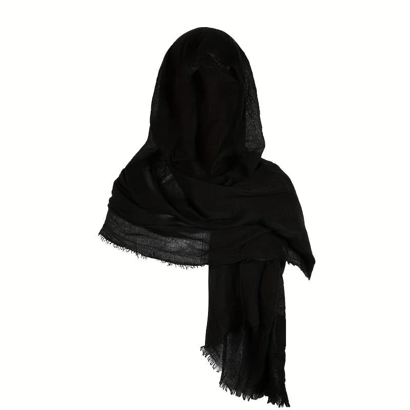 Cape médiévale – Écharpe à capuche polyvalente, foulard et châle pour costumes d'Halloween, feuilles