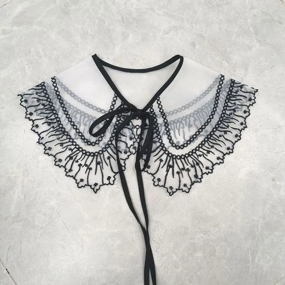 Faux col vintage pour femme, revers, poignées, col de chemise amovible, chemisier, pull, haut à reve