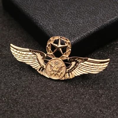 Broches mode européenne et américaine boucle ardillon rétro gilet Double tête aigle Badge hommes cos