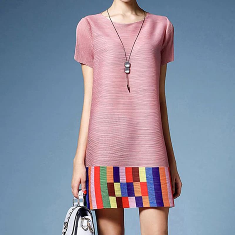 Robe Plissée à Col Rond pour Femme, Abonnés à la Mode, Luxe, ix, Ample, Tenues d'Été, 2023