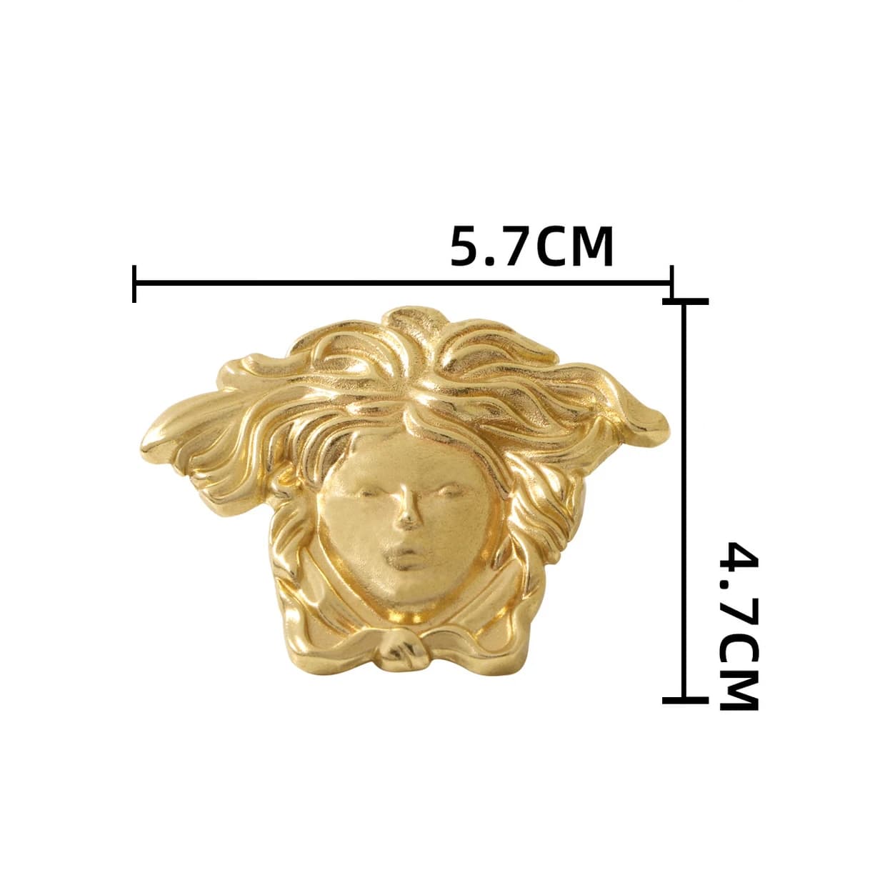 Poignées de meuble en laiton Medusa, poignées de tiroir décoratives pour armoire, placard, meubles v