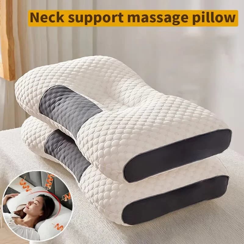 Nouvel oreiller cervical pour aider au sommeil et protéger le cou, oreiller orthopédique en fibres d