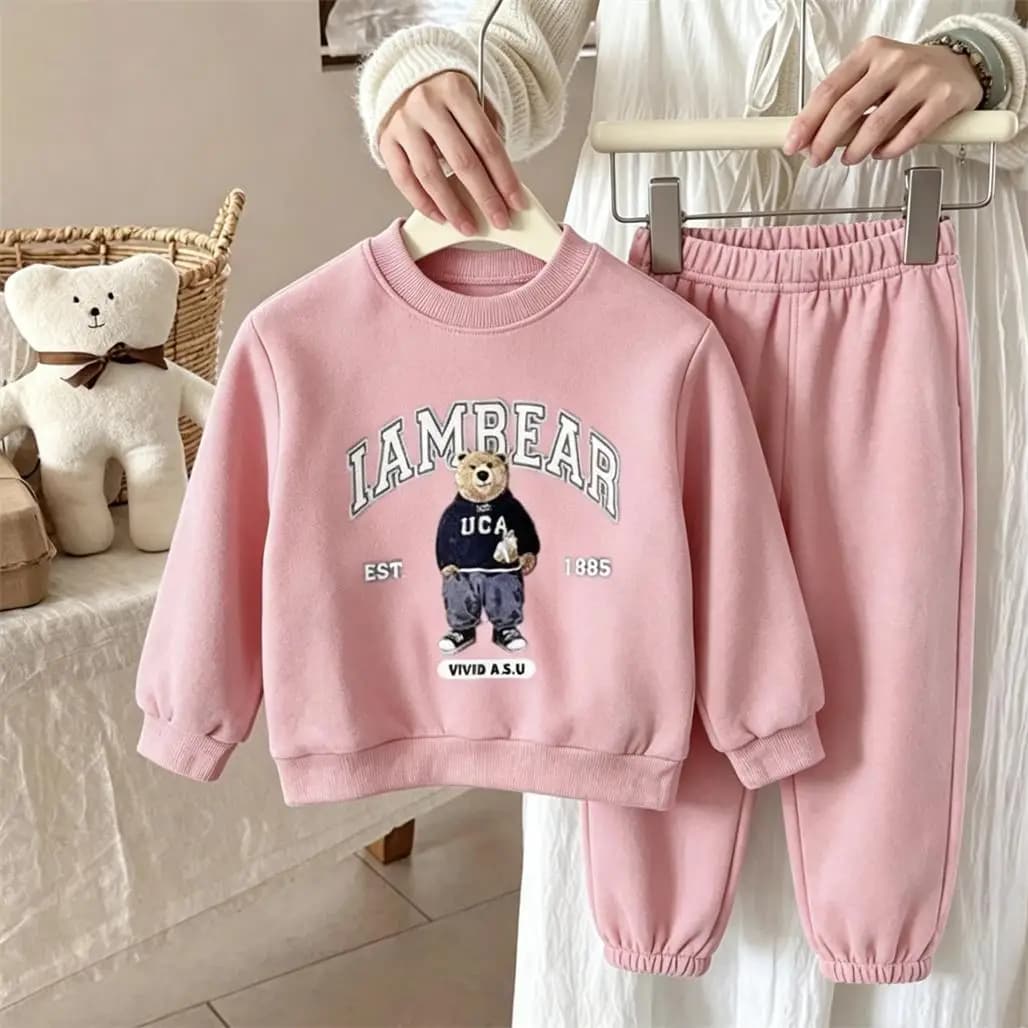 Nouvelles tenues pour enfants : Ensemble sweat-shirt et pantalon tendance pour garçons et filles de 