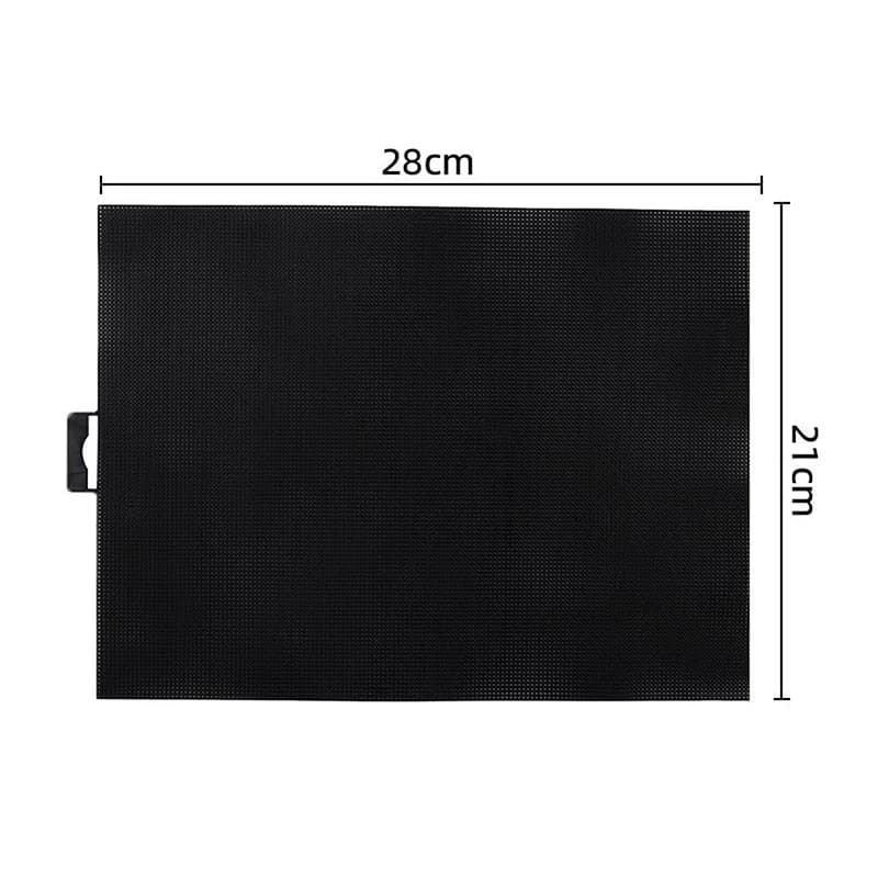 14 feuilles de grille en plastique creuses pour point de croix, tissu maillé, fournitures de tricot 