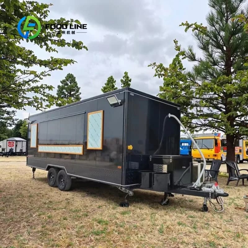 Nouveau Camion de nourriture de boisson de café de cuisine complète-remorque de salle à manger de mo