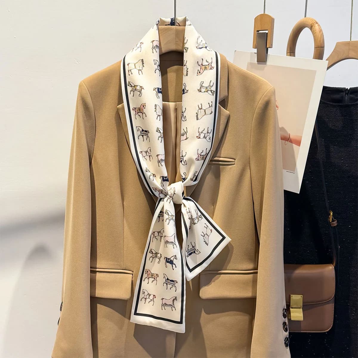 Écharpe en soie fine à la mode pour femmes, rubans pour cheveux, bandeaux, bandana, foulard pour sac