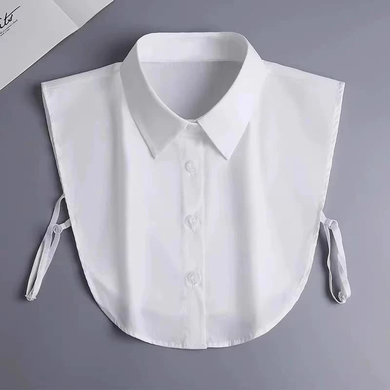 Nouveau faux col de chemise pour femme, col de chemise semi-ouvert, faux col confortable pour homme 