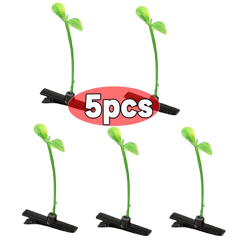 Pinces à cheveux créatives et amusantes pour filles, petites germes de haricots, épingles à cheveux 