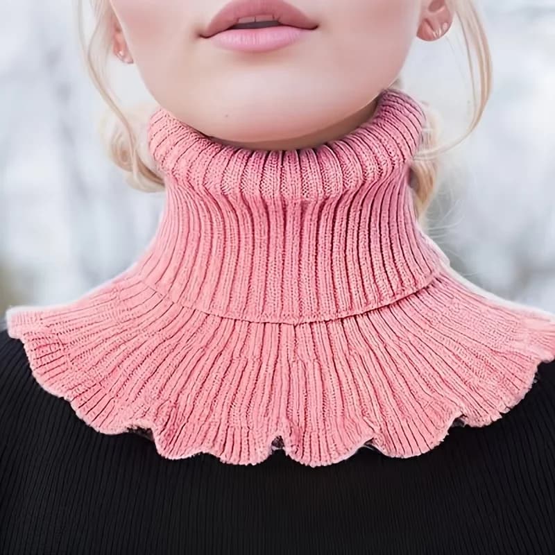 Écharpe à col haut, couverture chaude polyvalente pour filles, faux col, Protection du cou pour l'au