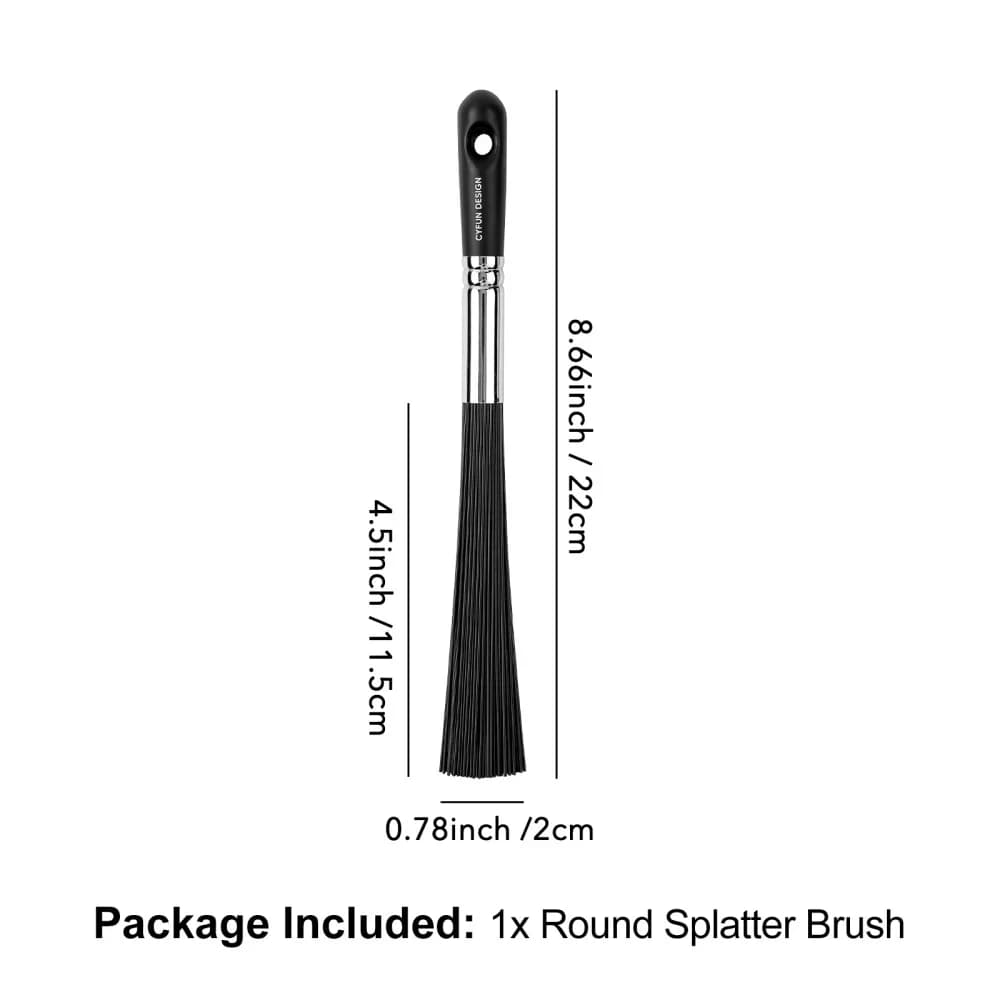 Brosse à éclaboussures plate/ronde, brosse d'art abstrait pour ajouter des taches, taches, bricolage