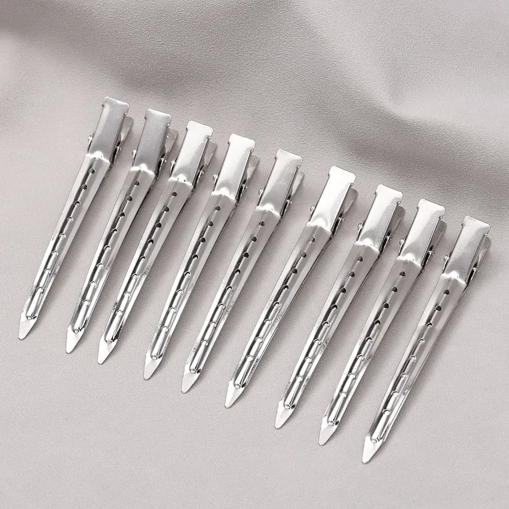 Pinces de soins capillaires pour femmes, pinces de séparation en métal et acier pour coiffure, barbi