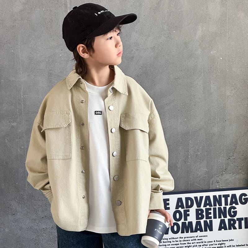 Élégant couleur Beige bébé garçon printemps automne tricoté veste manteau avec boutons Style coréen 