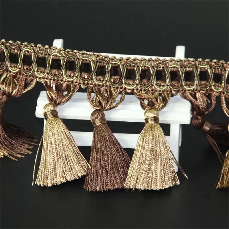 1M/2M/3M Garniture de couture pour rideaux, franges à pampilles, garniture de rembourrage, décoratio