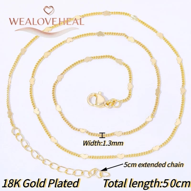 Collier en chaîne torsadée en laiton plaqué or 18 carats de haute qualité, 2,4 mm, pour la fabricati