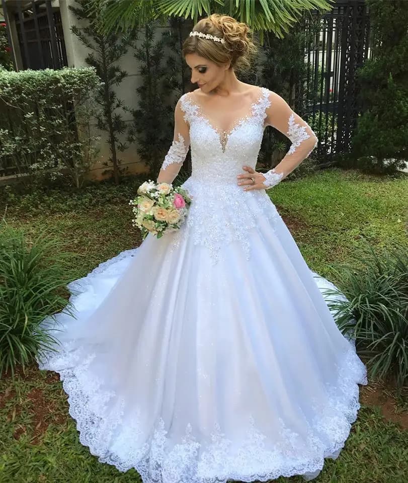 Robe De Noiva Renda Robe De Mariée 2022 Robe Mariage Sexy Bohème Manches Longues Robes De Mariée Rob
