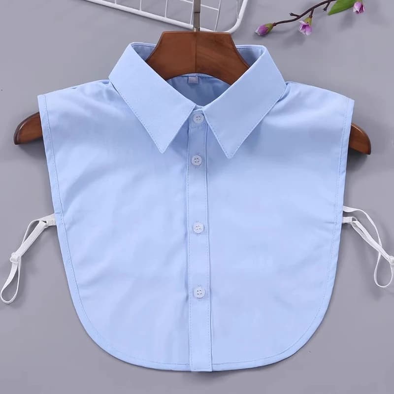 Faux col chemise pour femme, col amovible confortable pour affaires, col détachable unisexe pour occ