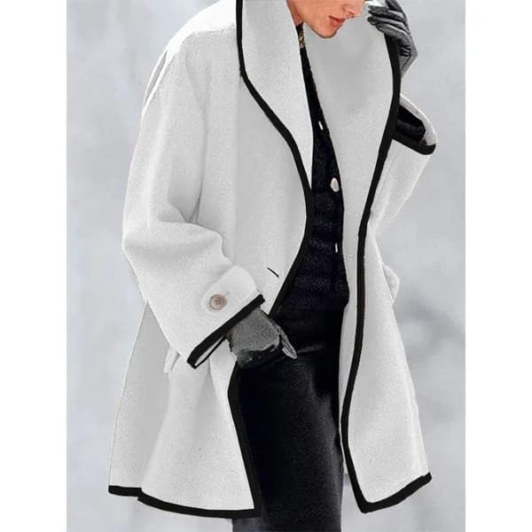 Femmes automne et hiver manteau automne hiver à manches longues vêtements d'extérieur décontractés m