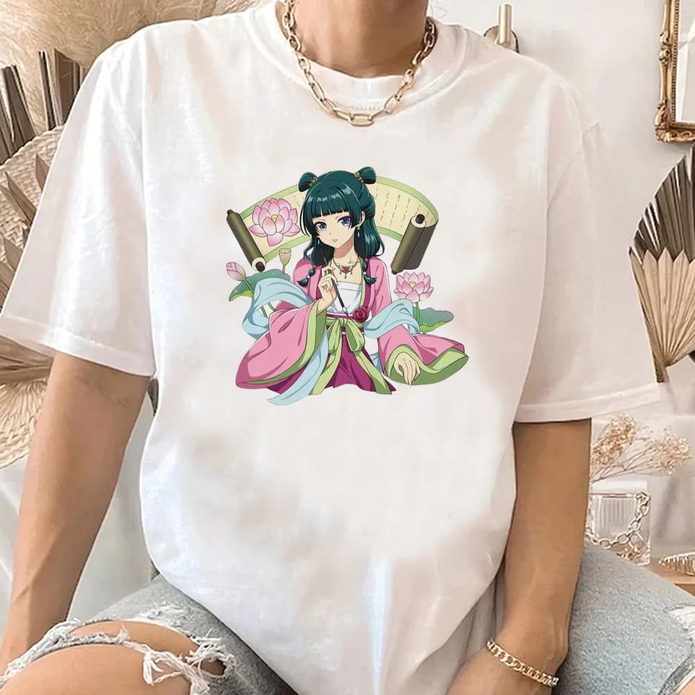 Maomao l'apothicaire journaux chemise femmes classique coloré coréen vêtements respirant chemise 200