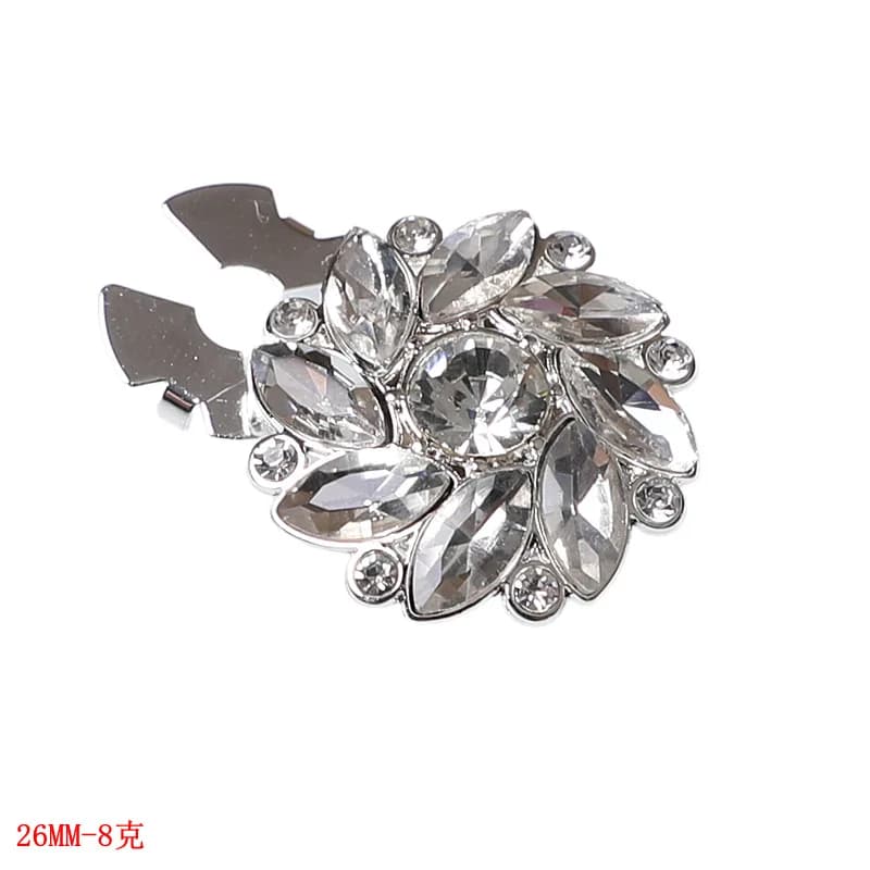 Couvre-boutons en strass pour femmes, 1/6 pièces, couvre-boutons en cristal, couvre-boutons à clip d