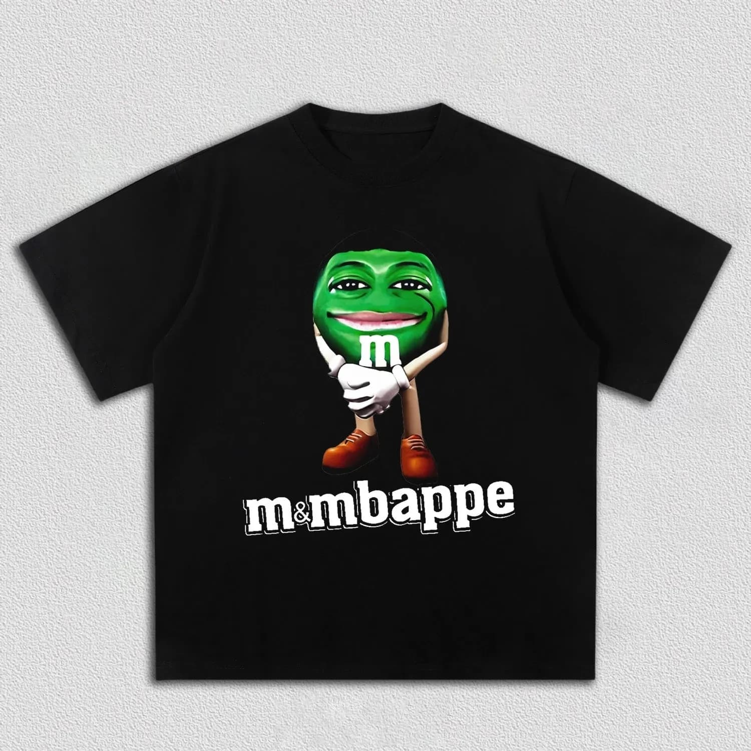 T-shirt humoristique Y2K surdimensionné en coton 100% pour homme et femme, motif Meme de football Mb