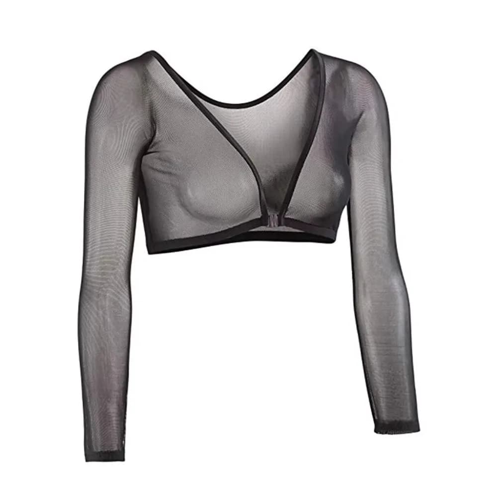 Maillot de corps élégant à manches longues, vêtements des deux côtés, bouton avant, chemise à bras s