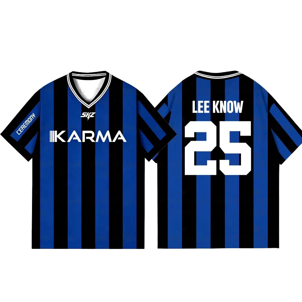 T-shirt Streetwear Ample à Manches Courtes pour Fans de l'Album KPOP Stay KARMA 2026 – FELIX, BANGCH