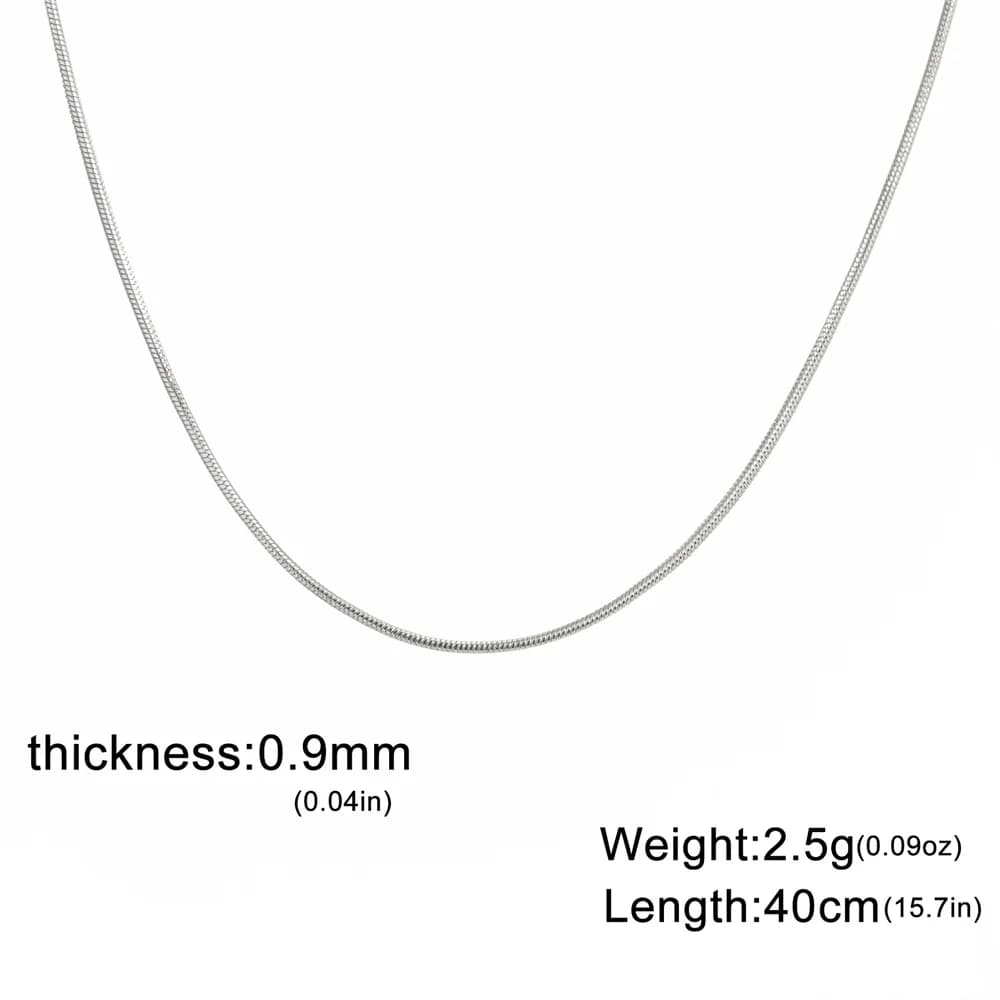 My Shape JOChoker-Collier Rond en Acier Inoxydable pour Homme et Femme, Bijoux à la Mode, Cadeaux, 0