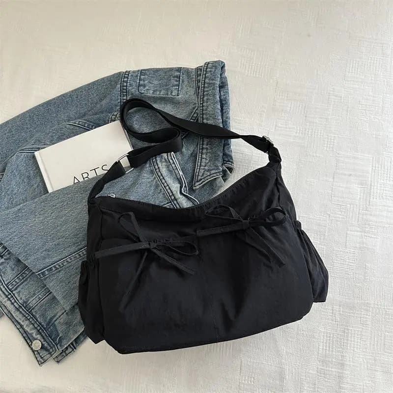 Sac fourre-tout plissé Simple à la mode, sac à bandoulière léger et spacieux, sacs à bandoulière de 