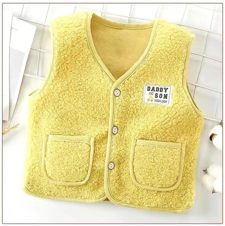 Gilet polaire épais pour enfants, Cardigan pour bébé, vêtements d'extérieur chauds pour automne et h