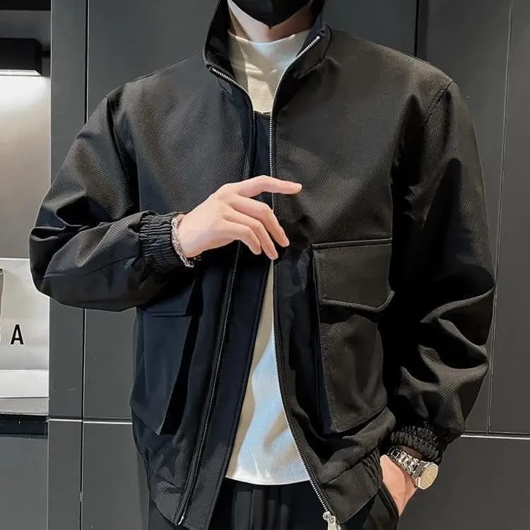 Vêtements de travail Style col veste printemps mode vêtements pour hommes