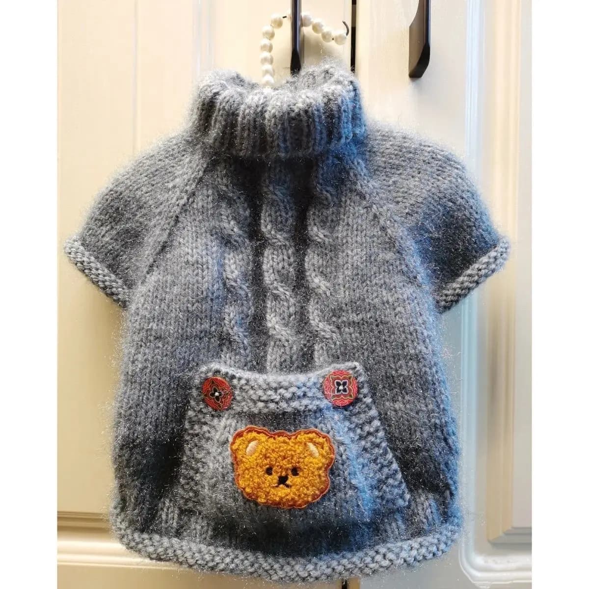 Pull ours de poche pour animaux de compagnie, vêtements chauds d'hiver pour chiens de petite à moyen