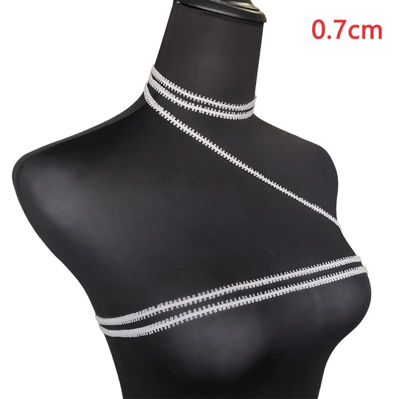 Bande de ruban en dentelle brodée au Crochet, 3-12Yards, bordure blanche, fournitures de couture, ac