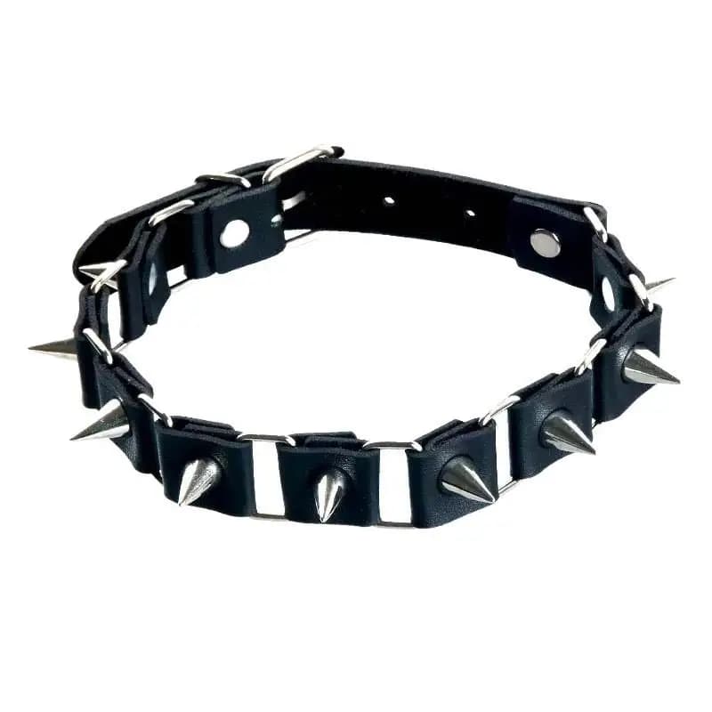 Nouveaux colliers ras du cou gothiques punk à rivets pour femmes, collier Harajuku en cuir PU noir, 