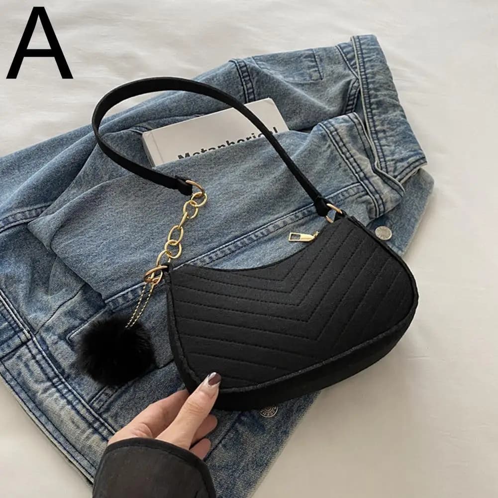 Mini sacs à bandoulière en feutre pour femmes, Design avancé, sacs à main sous les bras, Mini sac de