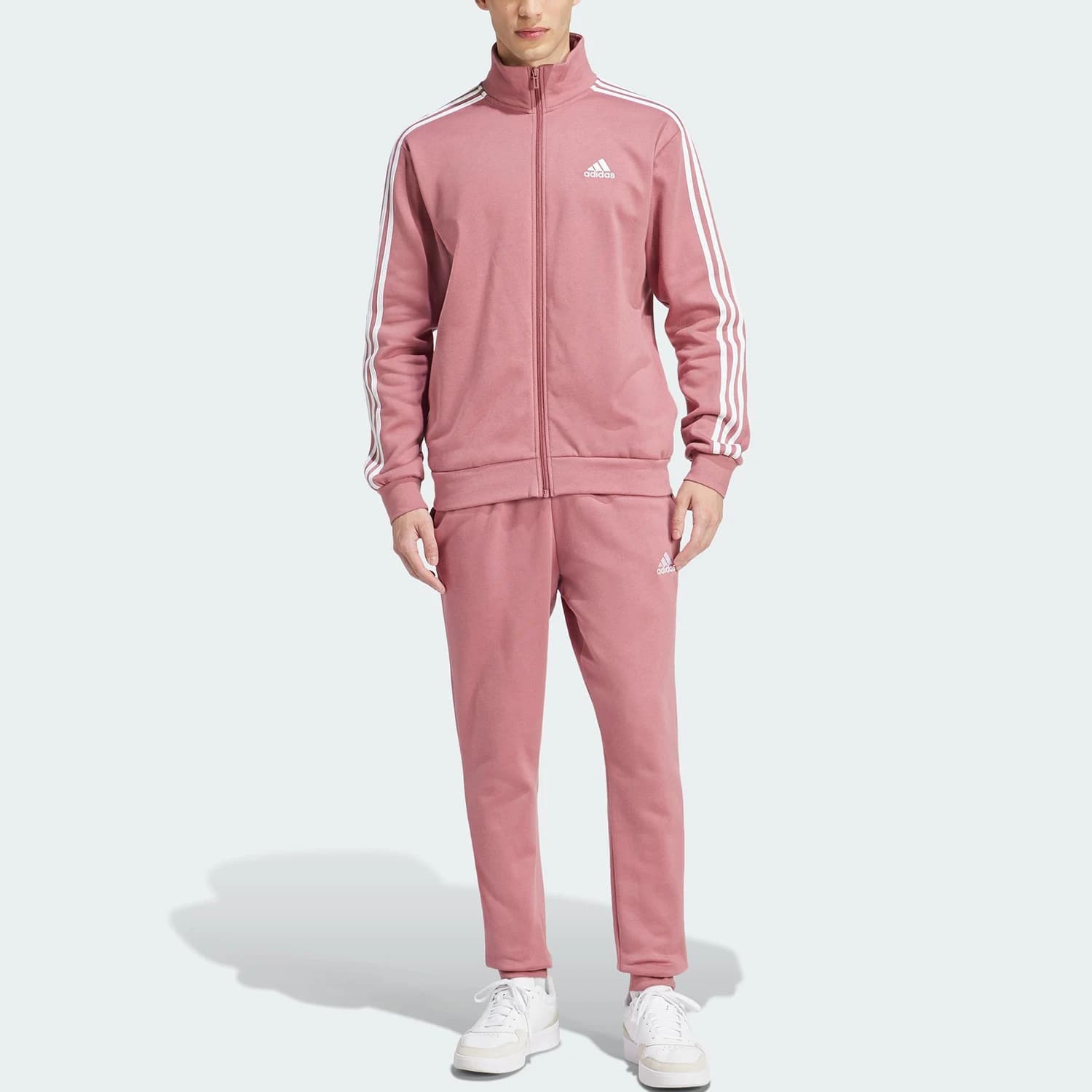 Ensemble brodé slim à col montant Adidas authentique édition printemps 2026 pour hommes et femmes IY