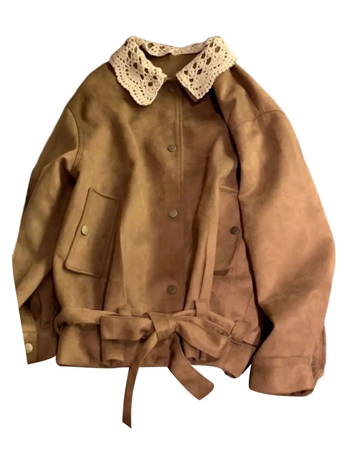Veste marron rétro pour femmes, automne et hiver 2025, nouveau Style d'atmosphère portant un haut