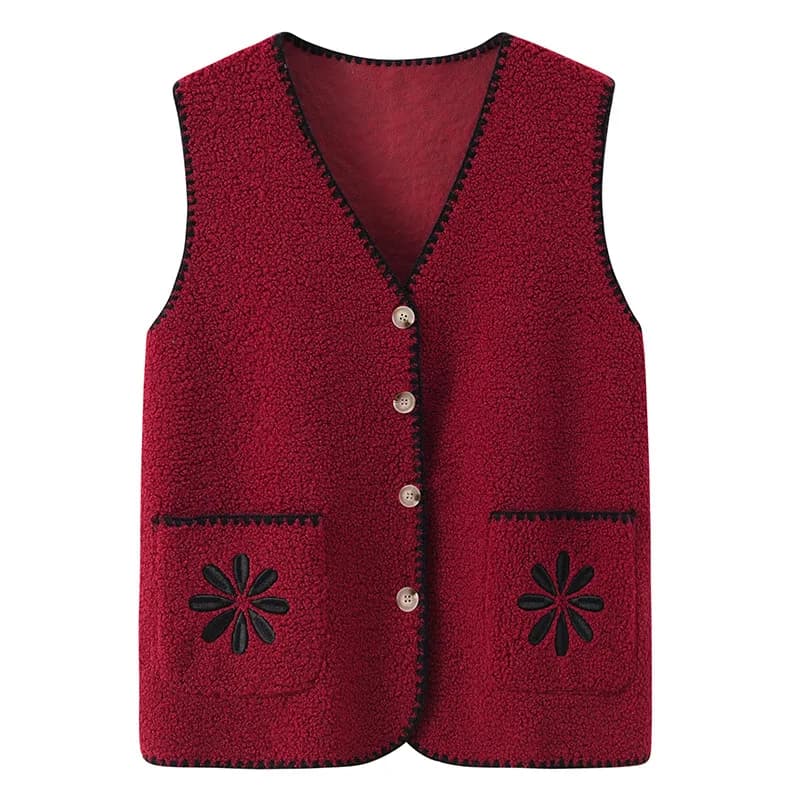 Grand-mère printemps automne gilet Cardigan moyen âge personnes âgées mère fond pull gilets 60 à 80 