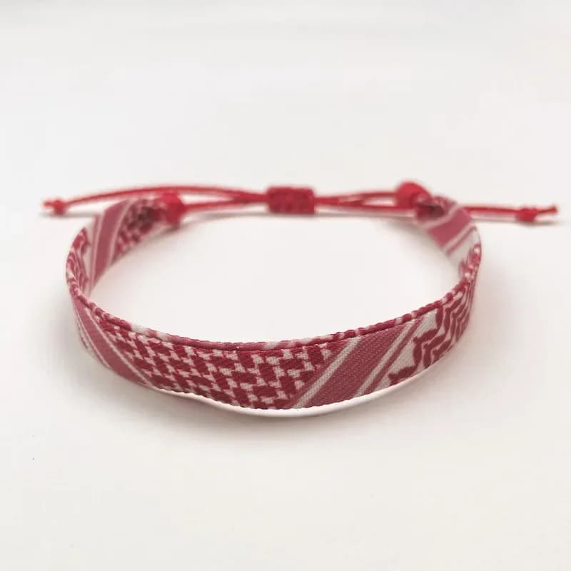Bracelet géométrique à pois de Gaza pour hommes et femmes, tissage multicolore à la main, sensation 