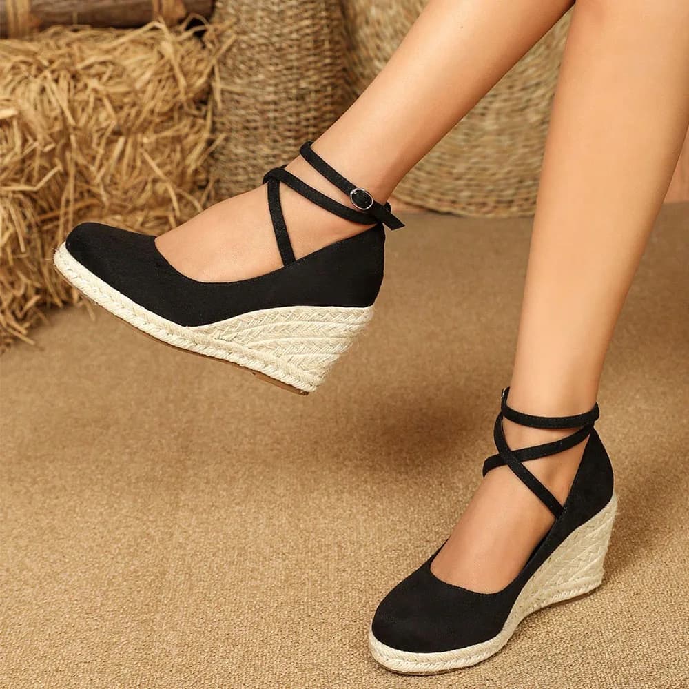 Grande taille 43 confort été bureau dame plate-forme chaussures Espadrilles chaussures femmes loisir