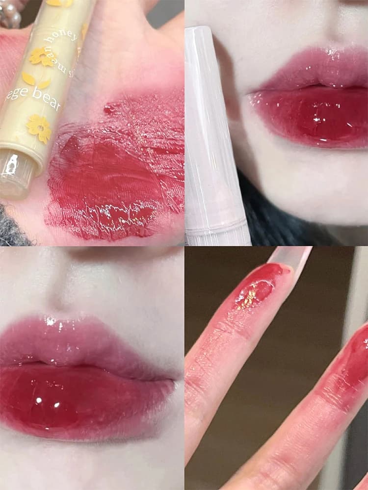 Stylo à lèvres Gege Bear Flower Words, Honey Lipstick, gloss gloss, Jelly Love, cfmirror