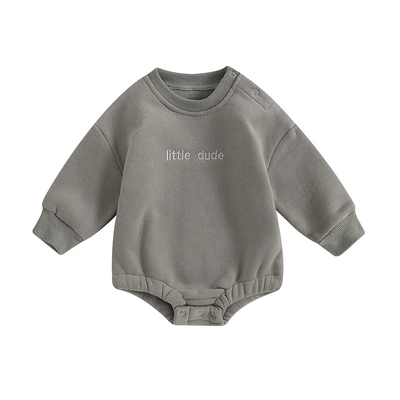 Sweat-shirt Little Dude Engines pour nouveau-né garçon, barboteuse à bulles, pull sourire, tenue d'a