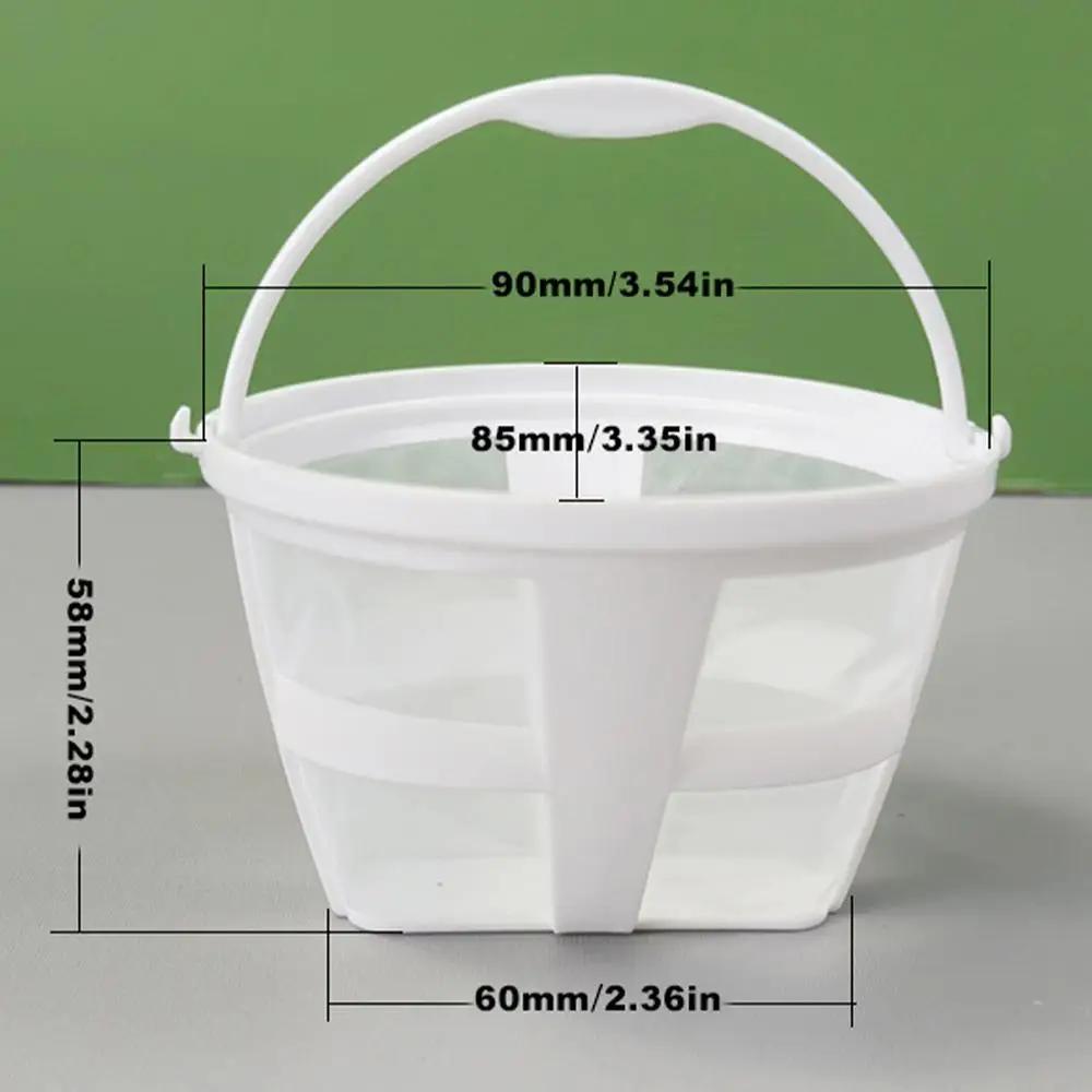 Filtre à café en maille réutilisable, passoire pour machine à café, panier filtrant rechargeable, ou