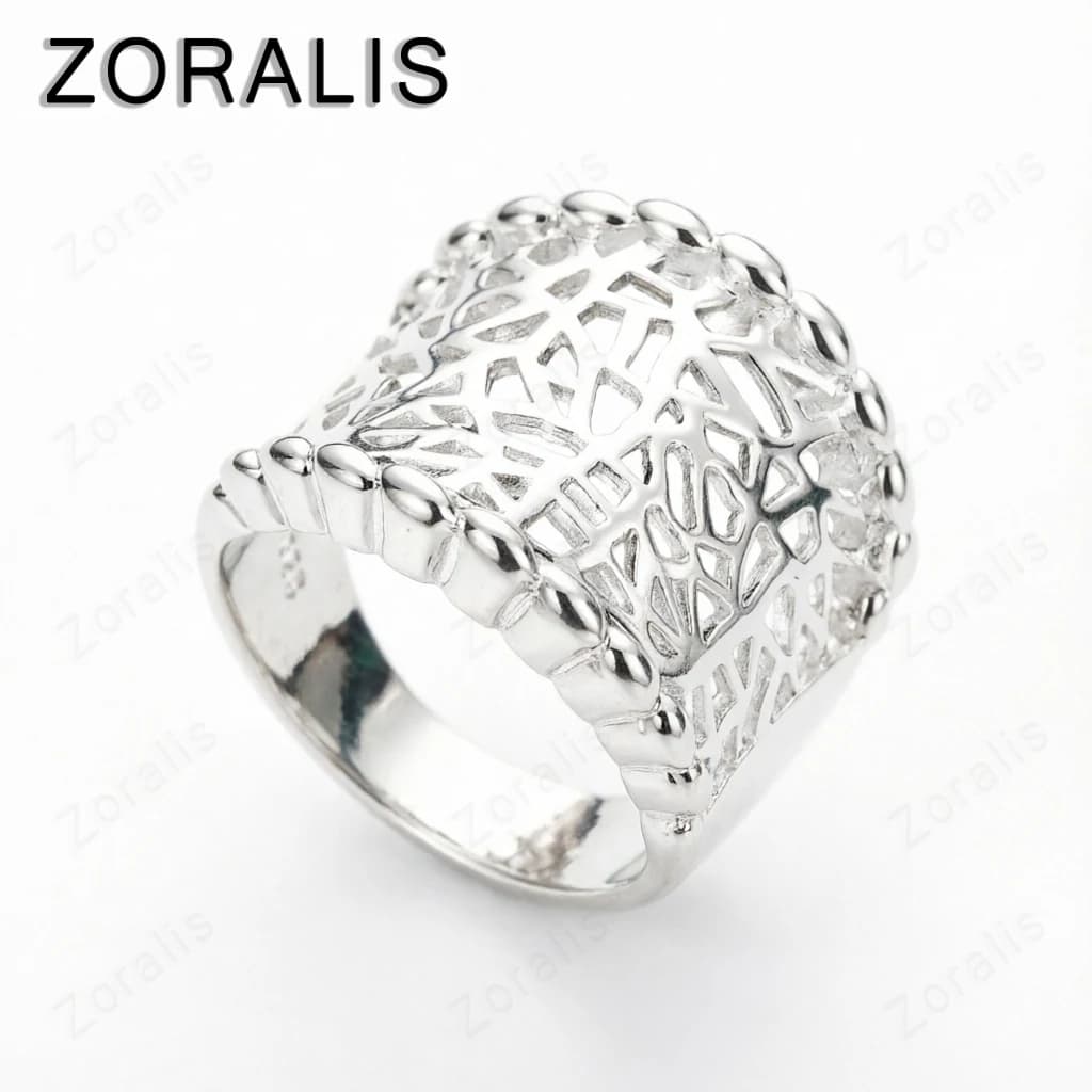 Bague de cocktail en maille irrégulière en or 18 carats pour femme, bijoux de mariage, accessoires d