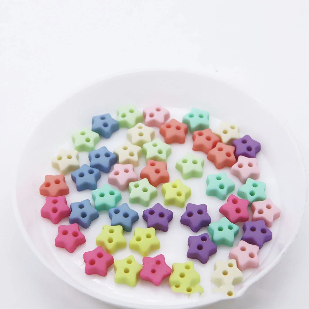 Mini lèvent Étoile Mignonne, 2 Trous, 6mm, pour Bricolage, Vêtements, Chaussures, Carte, Accessoires