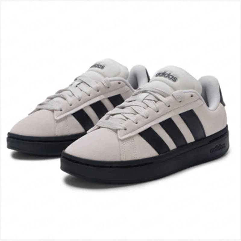 Adidas Light Beige Suede Black Sole Skate Shoes Classic Three Stripe Low Top Casual Sneakers Hommes 