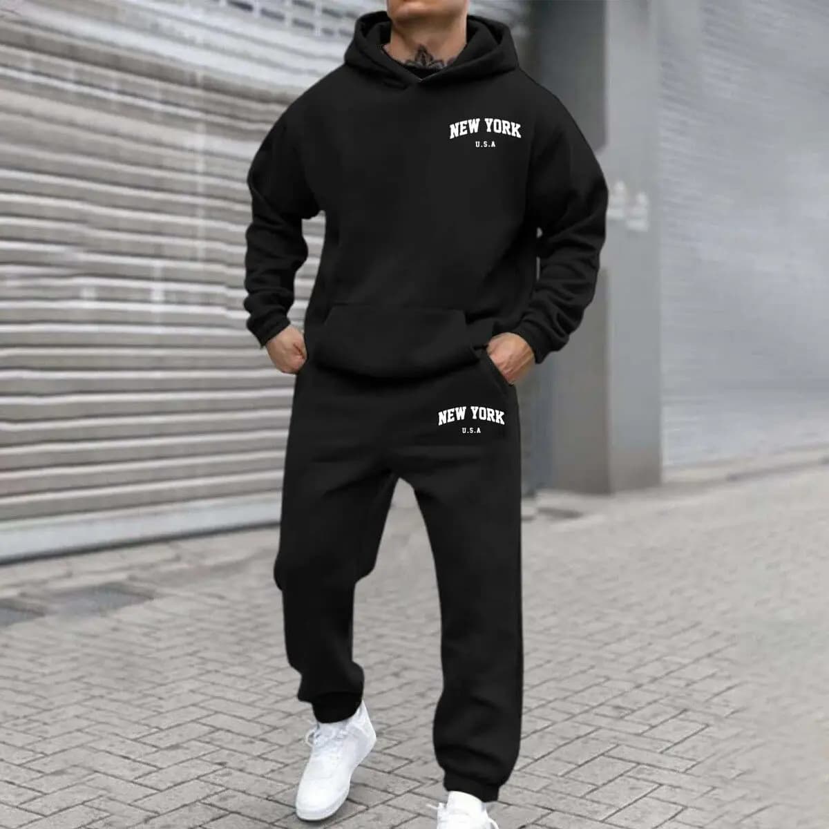 Amazon transfrontalier vente chaude nouveauté hommes et femmes Streetwear à la mode polaire à capuch