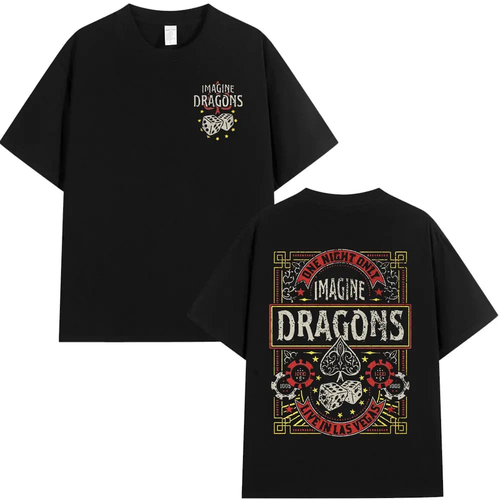 Rock Band Imagine Dragons Album de musique T-shirt mode Hip Hop T-shirt hommes femmes coton confort 