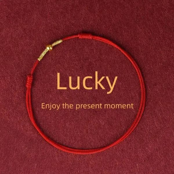 Bracelets en corde rouge avec nœud porte-bonheur Simple pour femmes et hommes, chaîne réglable faite