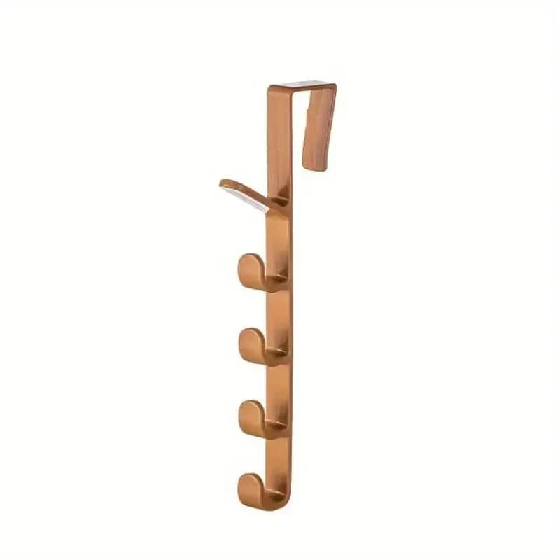 1pc chambre porte cintre vêtements suspendus support sur la porte en plastique stockage à domicile O